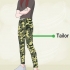 Styling kamouflagebyxor