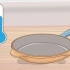 Rengöring av en le creuset-panna