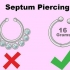 Göm en septumpiercing