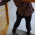 Gör ett skjut det på en skateboard