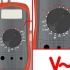 Använder en voltmeter