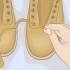 Timberlands snören
