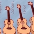 Spelar ukulele